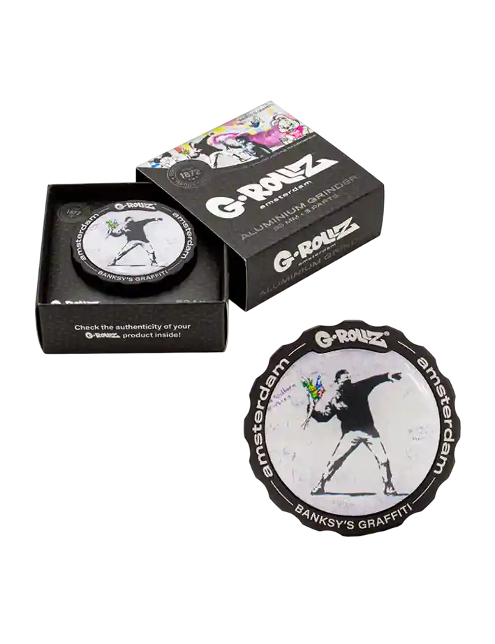 Grinder G-Rollz Banksy Graffiti Flower Thrower, 3 parts, 53 mm