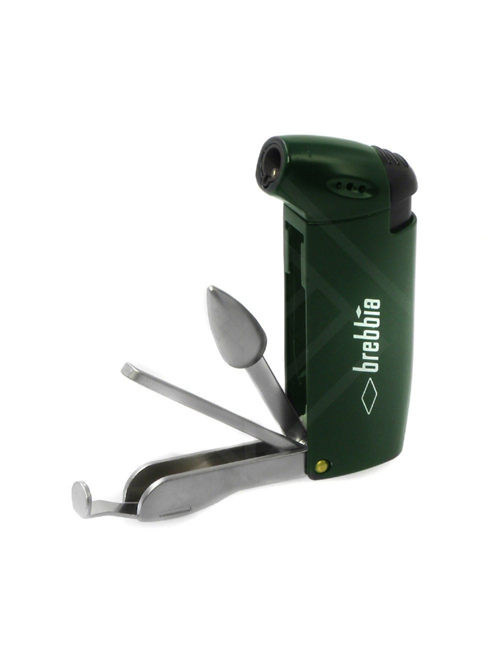 Зажигалка Brebbia "bowl flame" piezo+multitools.Green
