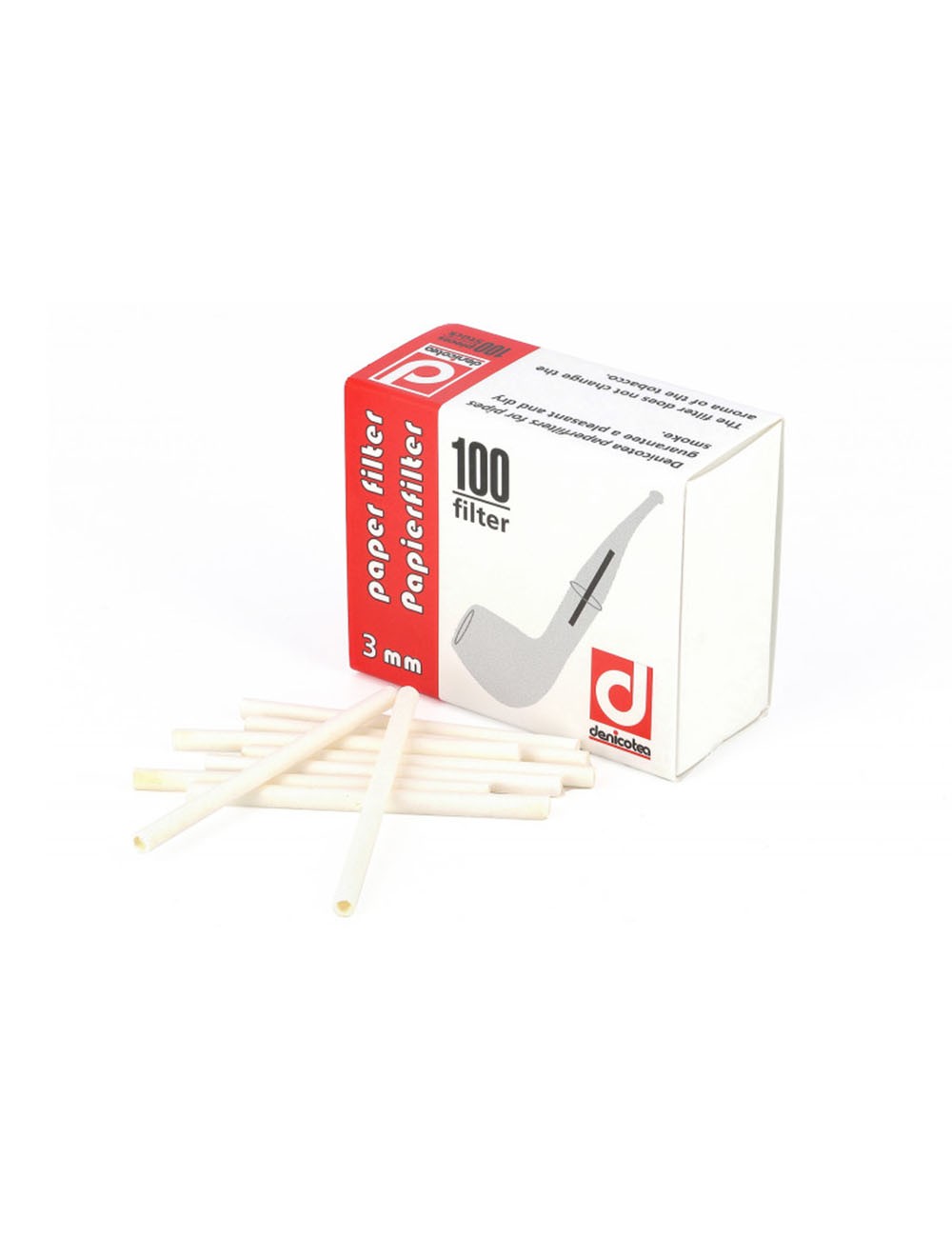 Filtru pentru țevi Denicotea 3 mm (100 buc.)