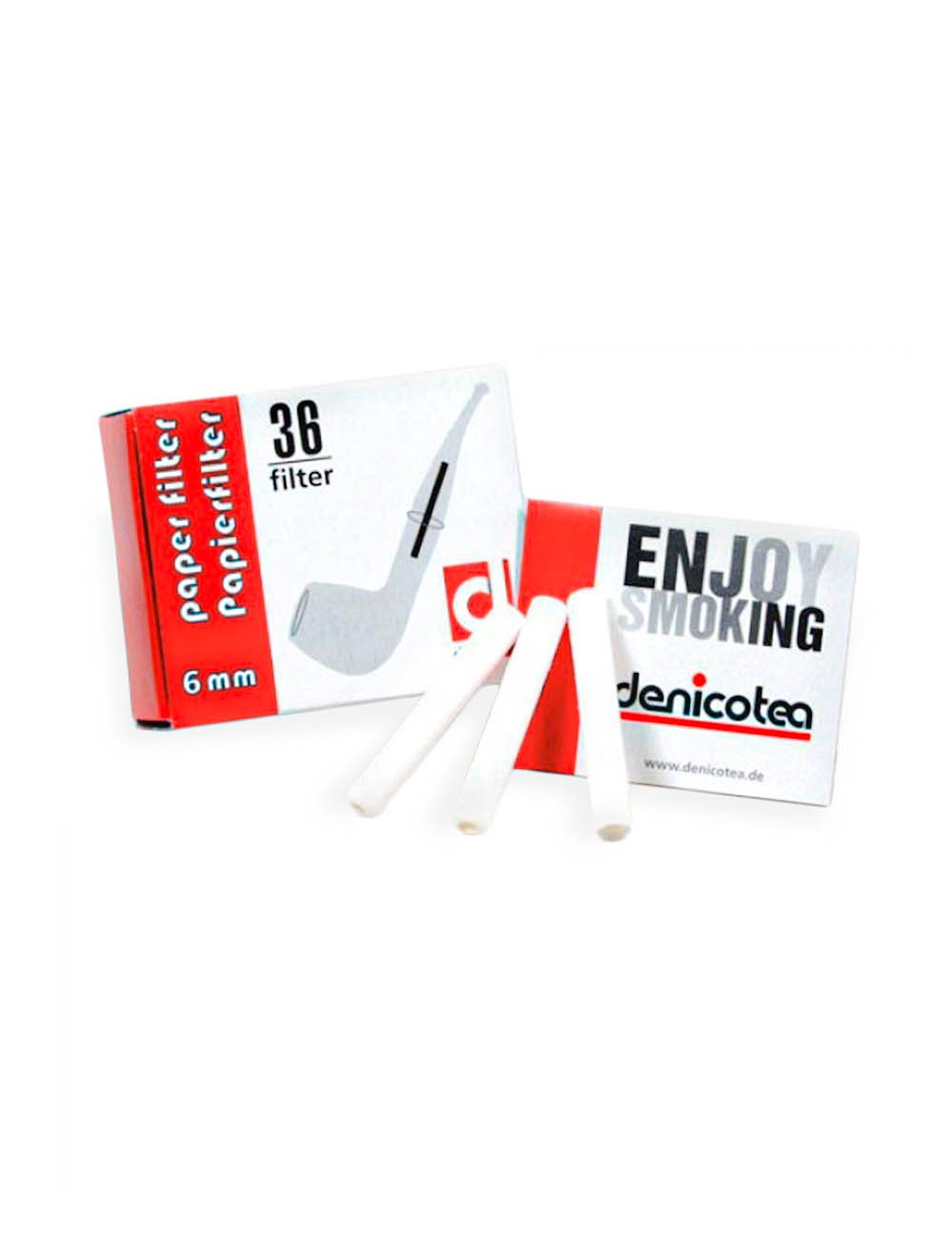 Filtru pentru țevi Denicotea 6 mm (36 buc.)
