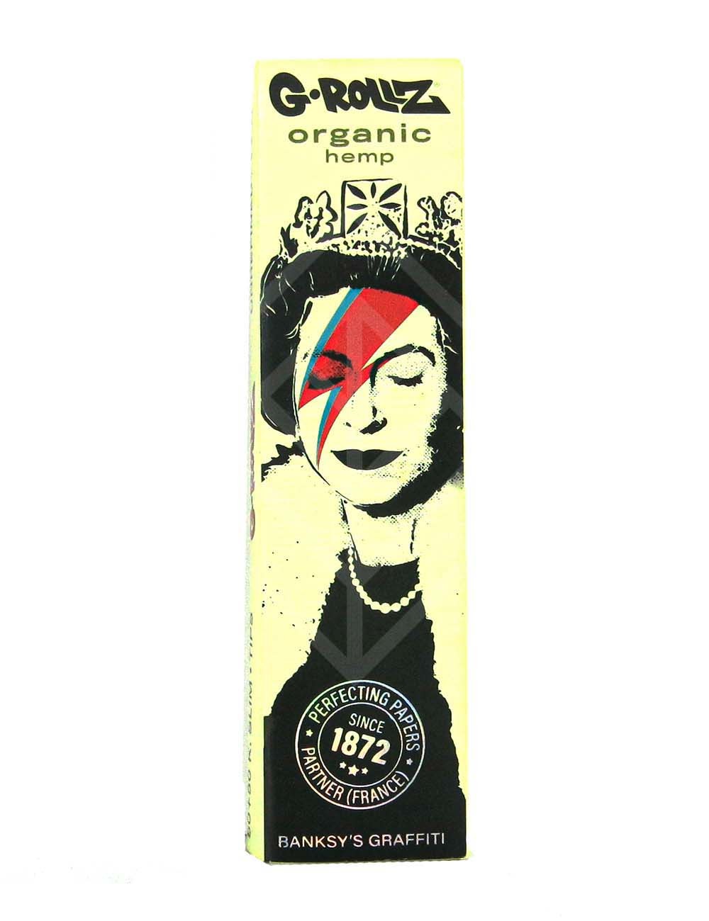 G-ROLLZ | Banksy's Graffiti - Organic Hemp Extra Thin - 50 KS Papers + Tips