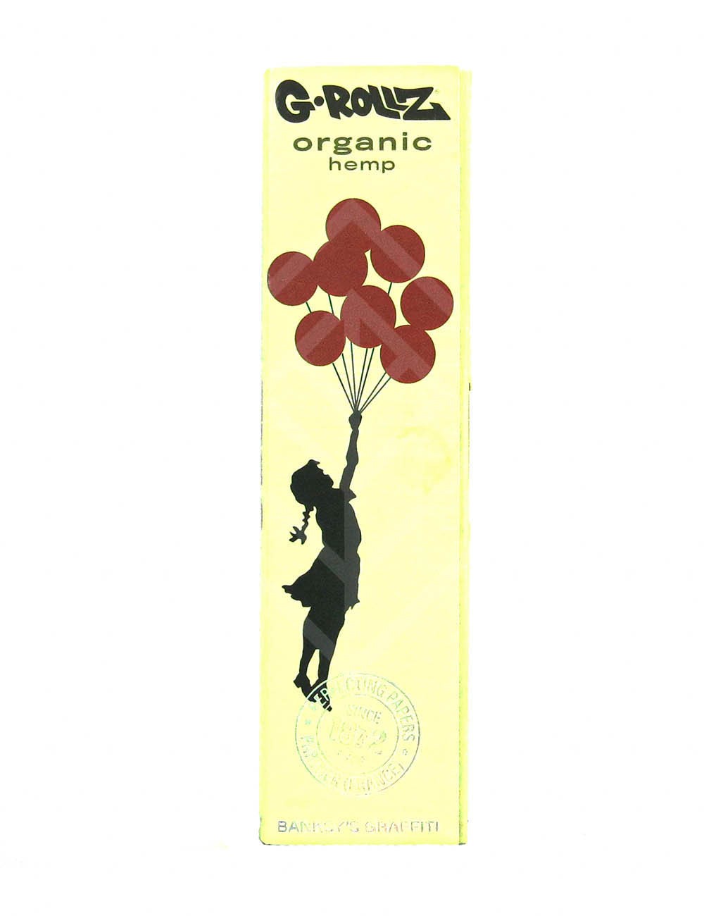 G-ROLLZ | Banksy's Graffiti - Organic Hemp Extra Thin - 50 KS Papers + Tips