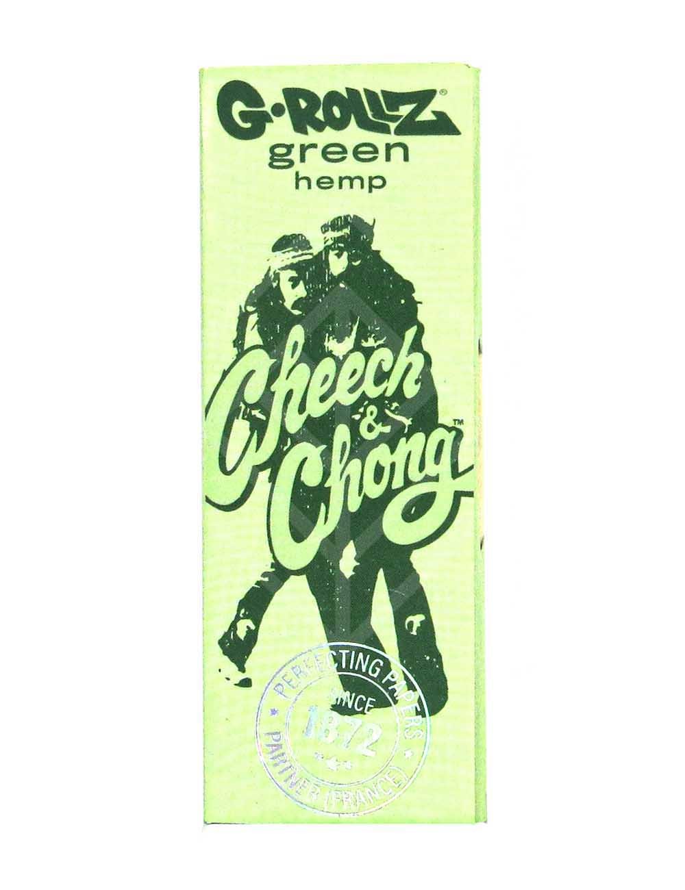 G-ROLLZ | Cheech & Chong(TM) - Organic Green Hemp - 50 '1¼' Papers + Tips