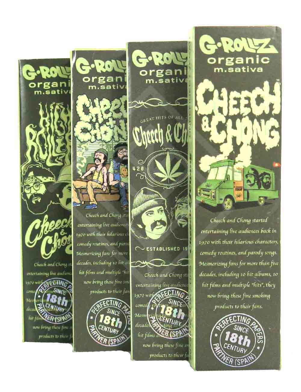 G-ROLLZ | Cheech & Chong(TM) - Medicago Sativa Extra Thin - 50 KS Papers + Tips