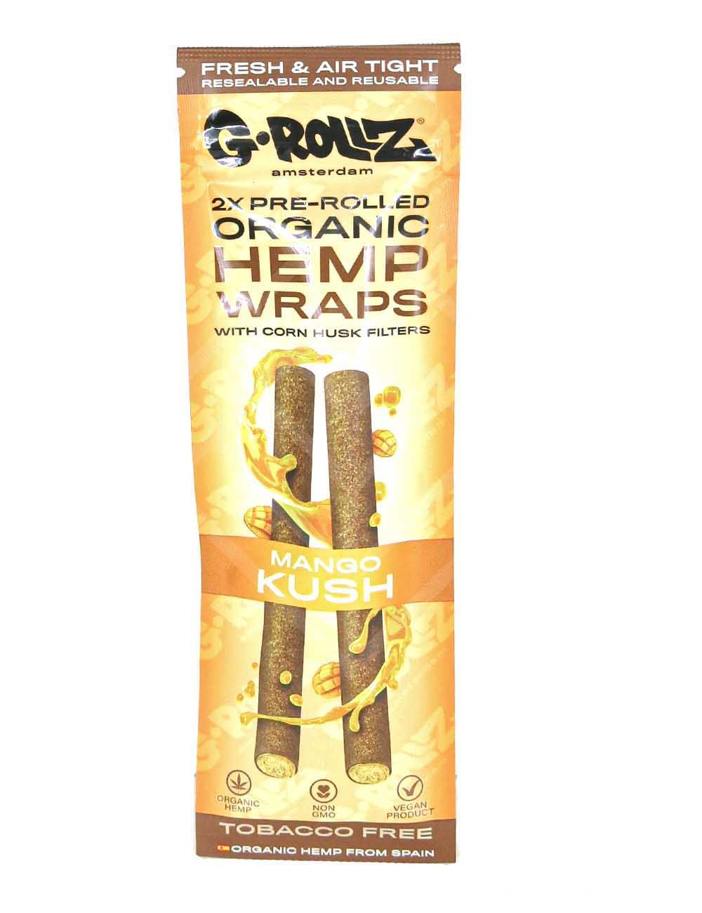 G-ROLLZ | 2x Mango Kush Pre-Rolled Hemp Wraps