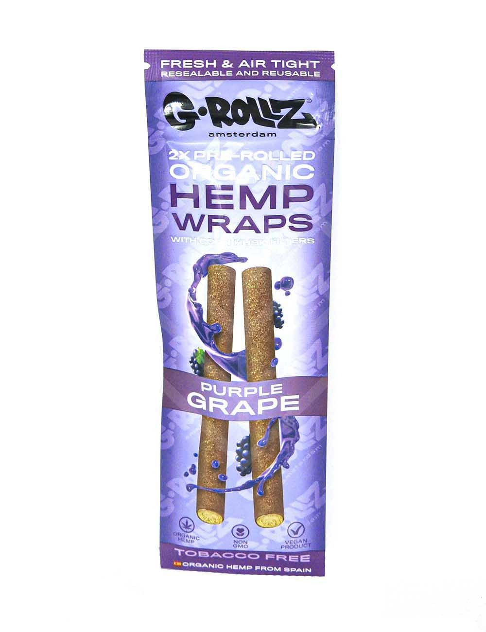 G-ROLLZ | 2x Purple Grape Pre-Rolled Hemp Wraps