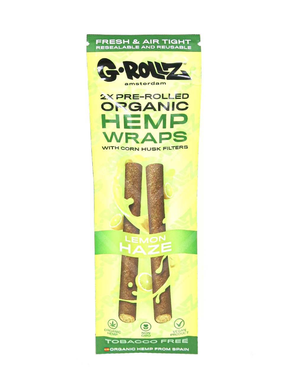 G-ROLLZ | 2x Lemon Haze Pre-Rolled Hemp Wraps