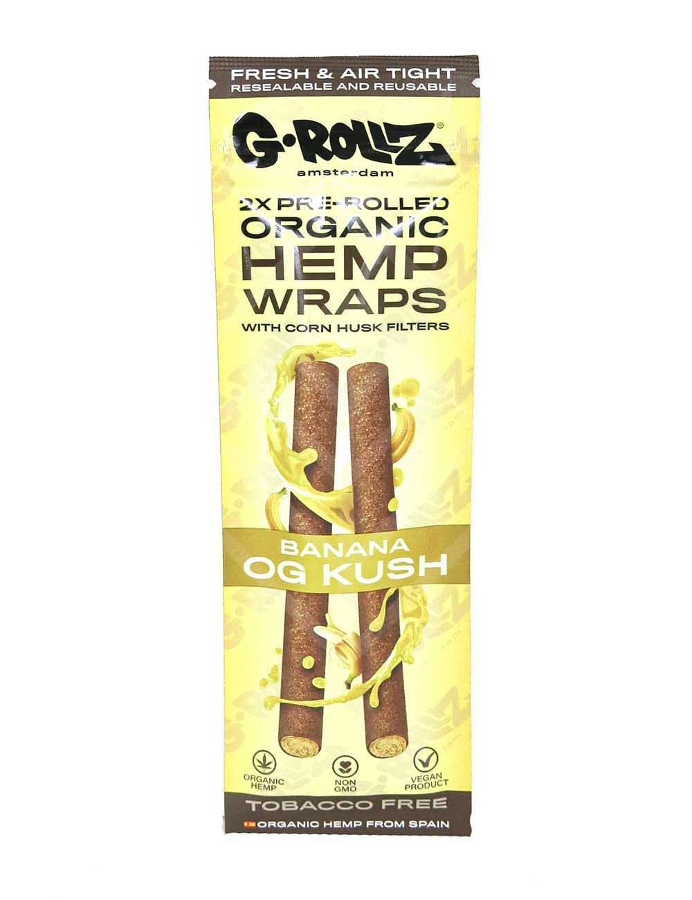 G-ROLLZ | 2x Banana OG Kush Pre-Rolled Hemp Wraps