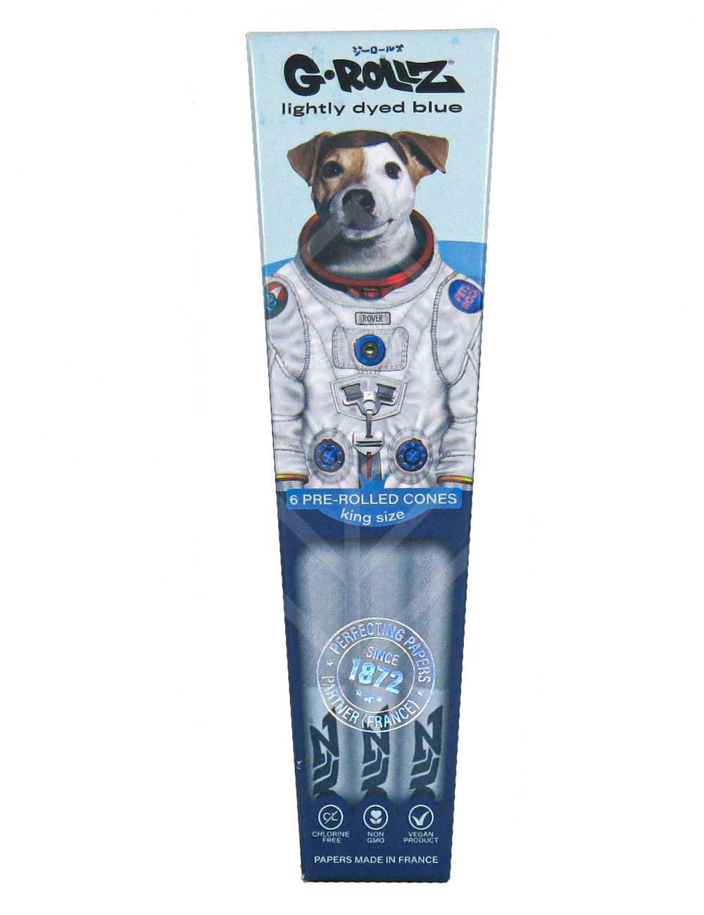 G-ROLLZ | Pets Rock -Lightly Dyed Blue - 6 KS Cones In Each Pack