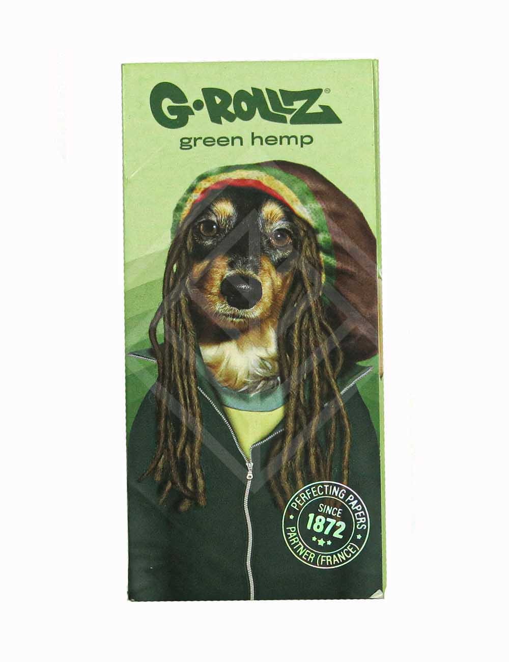 G-ROLLZ | 'Reggae Rap' - Organic Green Hemp - 50 KS Papers + Tips & Tray