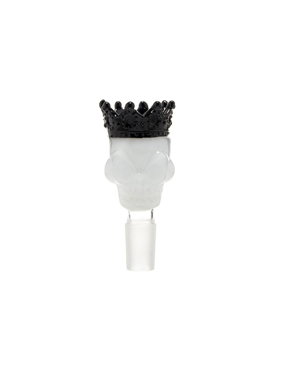 Grace Glass | Skull King Bowl- White- SG:18.8mm